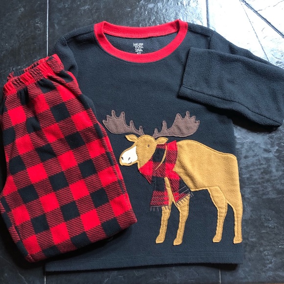 carters moose pajamas